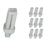Confezione Multipack 10x Osram Dulux D 10W 830 | Luce Calda - 2-Pin