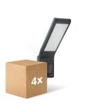Confezione Multipack 4x Steinel Proiettore LED XLED Home Antracite 10.5W 550lm - 830 Luce Calda -  | IP44 - Sensore Di Movimento - Simmetrico