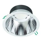 Philips Downlight LED Coreline DN142B Aluminium Bianca 19.2W 2300lm 60D - 840 Bianco Freddo | Ritaglio 200mm - IP54 - UGR<19 - Dimmerabile