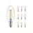 Confezione Multipack 10x Philips MASTER Value LED Candela E14 Filamento Chiara 3.4W 470lm - 927 Bianco Molto Caldo | Miglior resa cromatica - Dimmerabile - Sostitutiva 25W