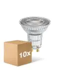 Confezione Multipack 10x Ledvance LED PAR16 GU10 Riflettore 7W 575lm 60D - 930 Luce Calda -  | Miglior Resa Cromatica - Dimmerabile - Sostitutiva 80W